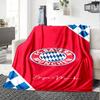 Bayern Munich Emblem Blanket Soft Warm Cozy Suitable for Office Bedding Couch Four Seasons Universal Playful Design Gift for Travel Home Birthdays