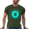 2024 summer t shirt KASPA Coin T-shirt edition korean fashion plain black short sleeves pure cotton tops streetwear
