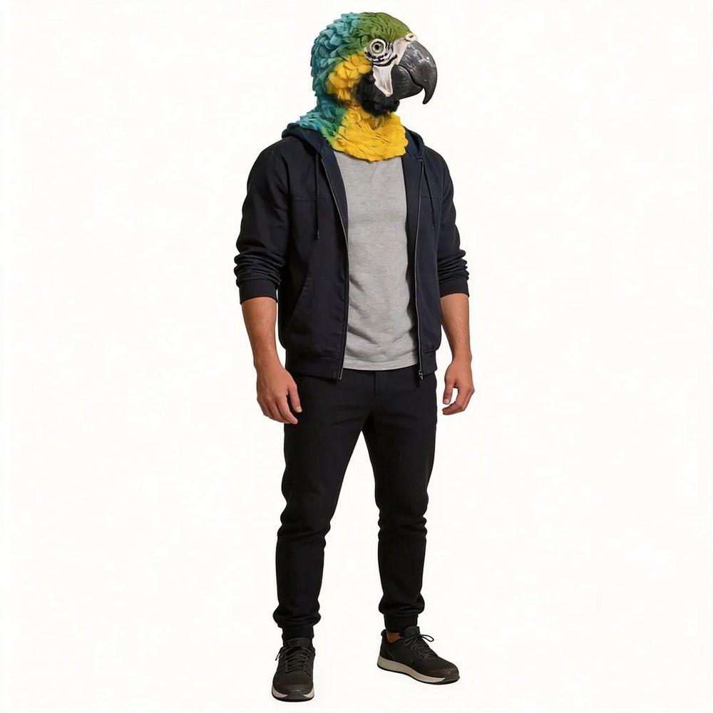 Venetian Party Eagle Mask Simulation Animal Wolf Mask Halloween Hood Mask  Party Makeup Ball