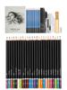 145-Piece Student Sketch Pencil Drawing Tool Set