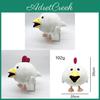 Chicken Gun White Plush Toy Animal Soft Stuffed Doll For Kids And Collectors