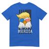 Merica Bald Eagle 4th Of July Trump American Flag Funny Gift TShirt