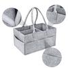Storage Box with Handle And Multiple Pockets Organizer Portable Diaper Storage Bag for Nursery Kids Toys Snacks