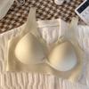 Stor Størrelse Dame Sommer Ultratynn Is Silke Stor Bryst Viser Liten Sammenføring Anti Henge Fast Cup Uten Spor BH