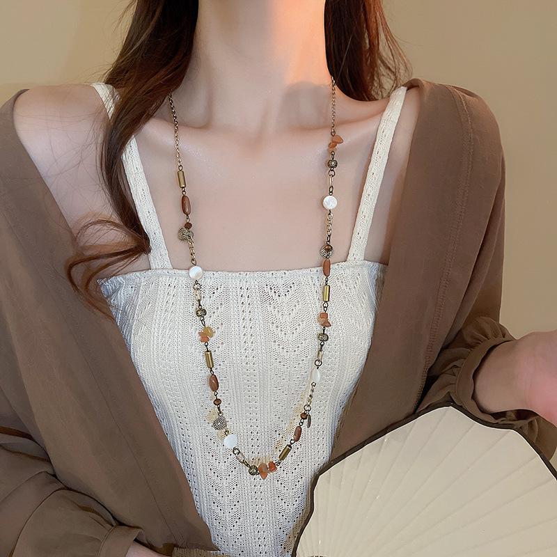 Collana con Perline per Clavicola Resort Bohemien - Accessorio di Moda di Lusso Leggero di Alta Gamma