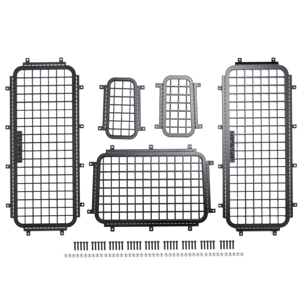 TRZX Stainless Steel RC Window Mesh Protective Net Mesh Window Cover for 110 Traxxas TRX-4 RC Crawler Car