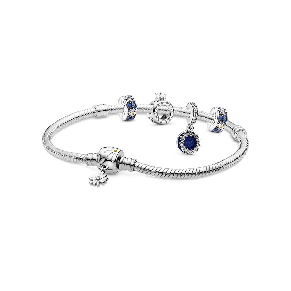 Pandora Dreamy Starry Sky Set 925 Silver Bracelet Unisex Bracelet ZT2024102527A 17cm