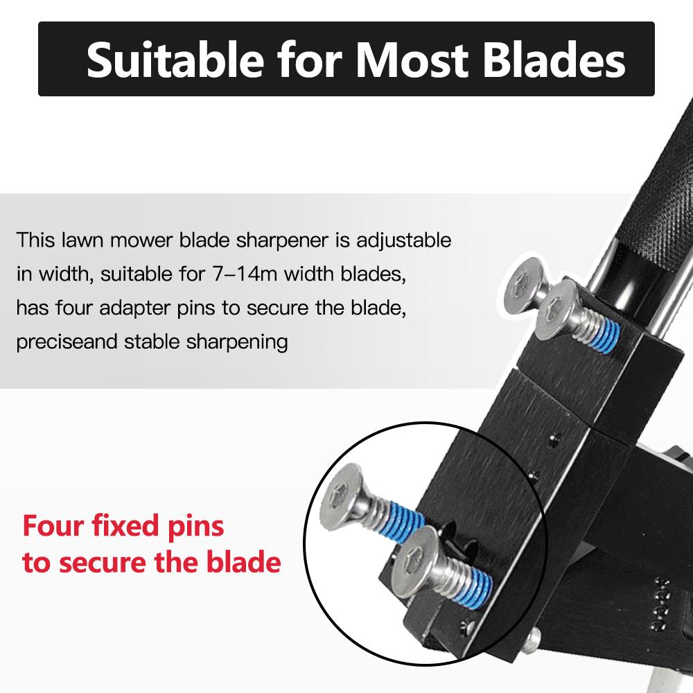 15°-45° Adjustable Sharpener Model 5005 Gen 2 Lawn Mower Blade Sharpener for Straight and Standard Lawn Mower Blades, Black/Red