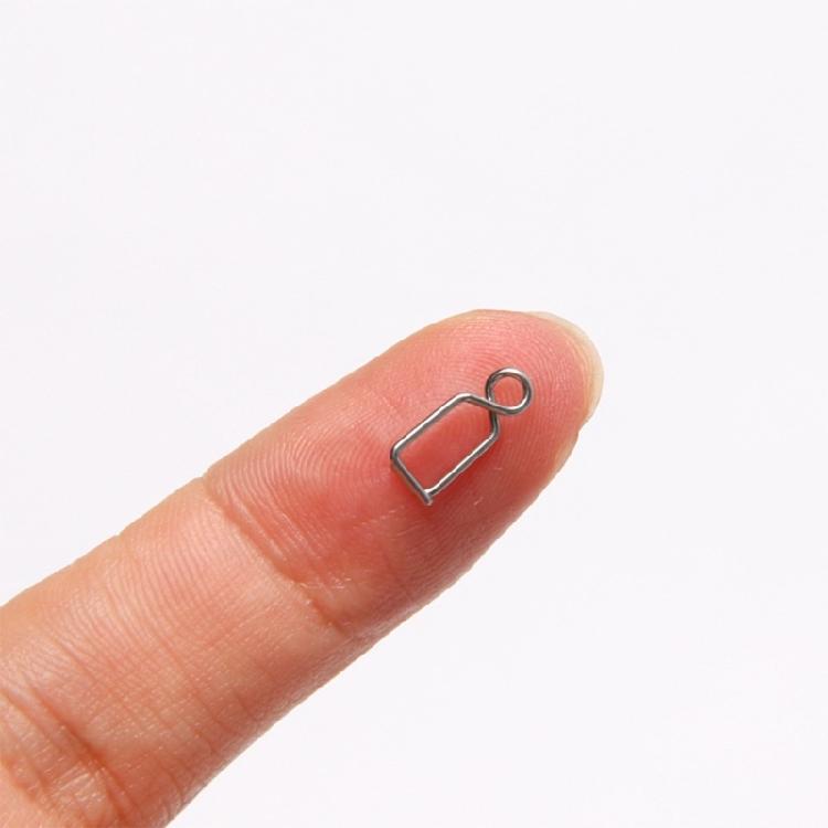 15Pcs Stainless Steel Fast Lock Clip High Strength Fishing Swivels Connectors Quickly Change Lures Clip Easy To Use