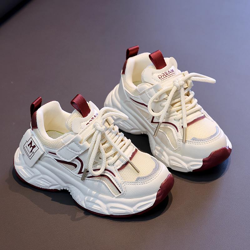 

Детская спортивная обувь 2025 весна и осень новая обувь для мальчиков обувь для девочек дышащая сетчатая обувь для бега повседневная обувь 31