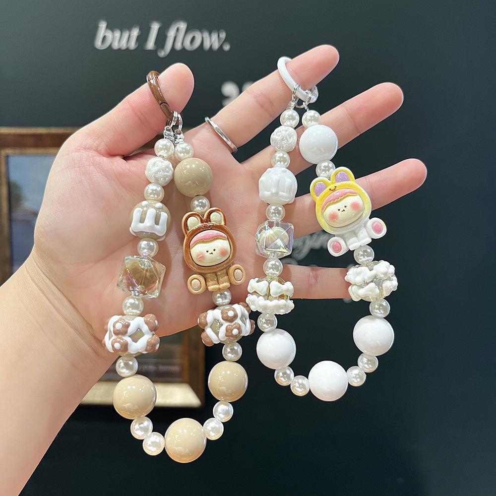 Lilith Serie Handbemalt Perlenbesetzter Cartoon Handyanhänger Schlüsselanhänger Blind Box