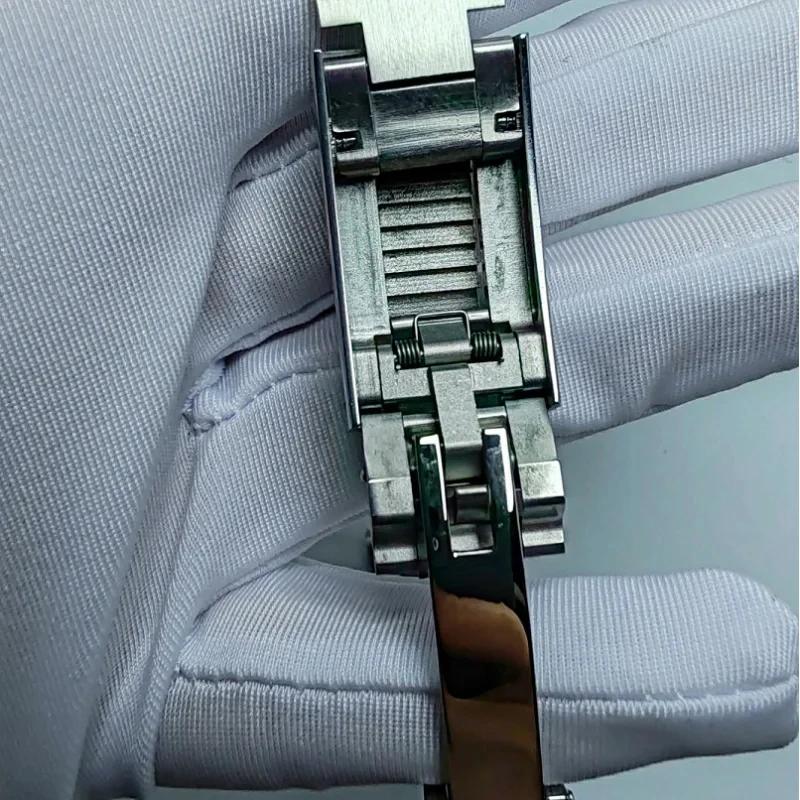 20mm přezka s posuvným zámkem a mikro nastavením nerezový řemínek na hodinky pro Rolex Submariner Deepsea Daytona GMT řemínek náramek