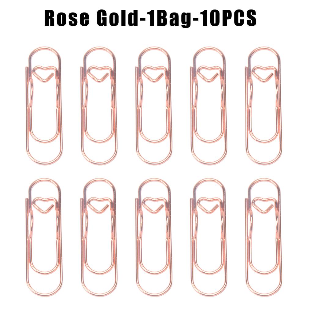 Multifunctional Metal Heart Shaped Clip Bookmark Pen Holder Stationery Notebook Accessory Fixing Base Clip Bookmark Hanger