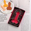 3pcs Penis Shape Cookie Cutter Dick Biscuit Mold Stainless Steel Fondant Cake Cutter DIY Kitchen Baking Decorating Tool Party
