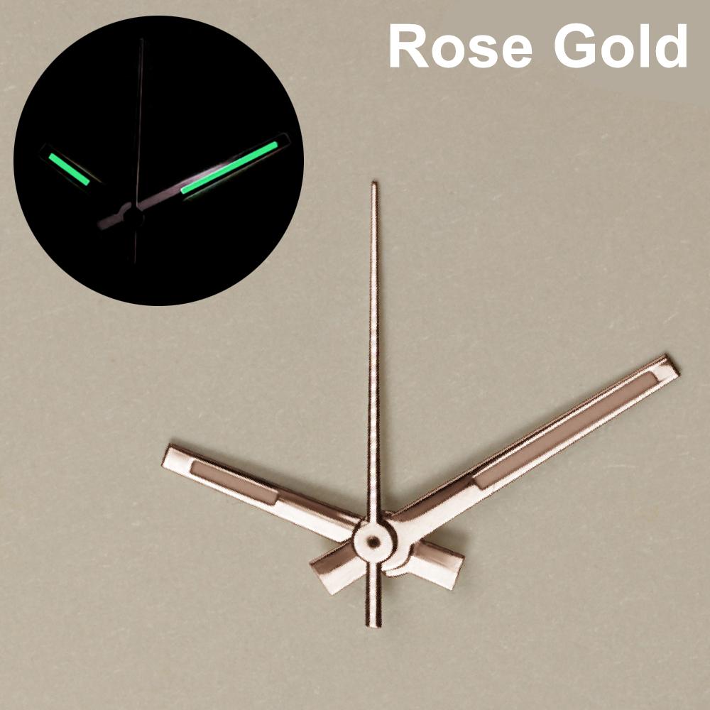 

NH35 Hands Rose Gold Silver Gold Watch Hands Green Luminous for NH35/NH36/4R/7S Movement Watches for Pointers Watches Parts