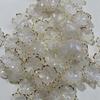 50Pcs Acrylic Cherry Blossom Beads Golden-Plated Flower Spacer Beads DIY Handmade Necklaces Bracelets Jewelry Making 5-Petal Floral Charms