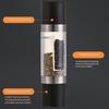Dual Spice Grinder 2-in-1 Stainless Steel Manual Pepper And Salt Mill with Ceramic Core Adjustable Coarseness Seasoning Tool for Kitchen Travel Use