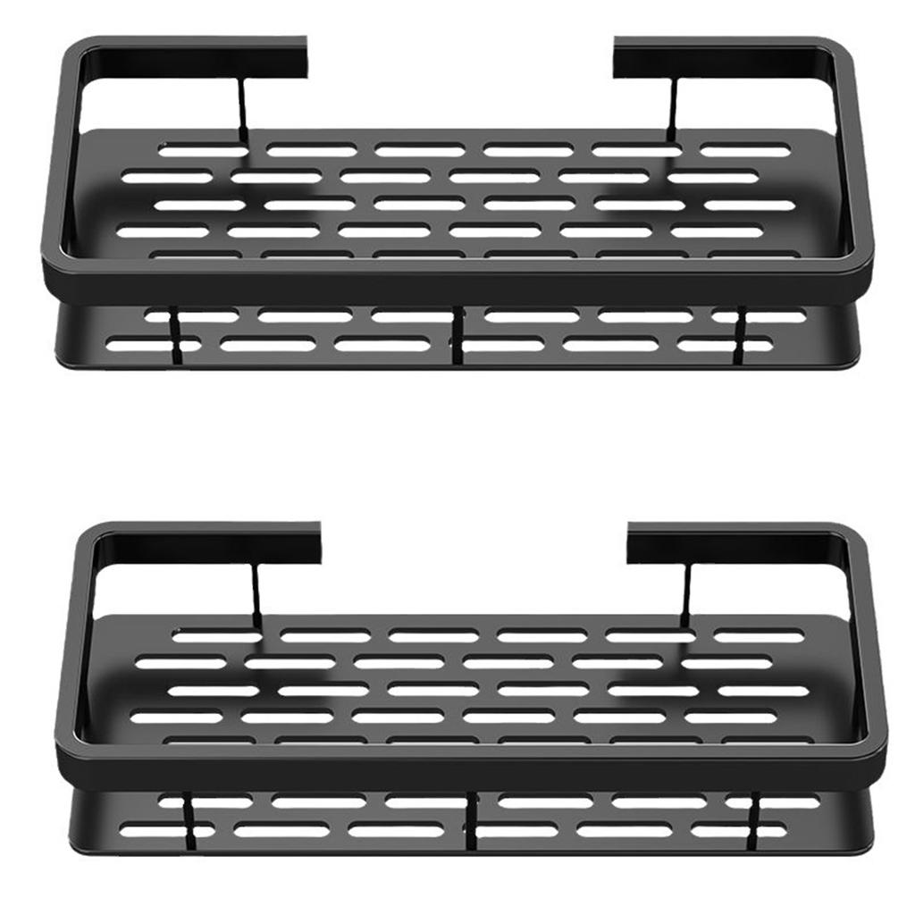 Wall Mounted Shower Rack Large Capacity No Drilling for Bathroom Kitchen Space Saving Easy Install Store Toiletries Cosmetics