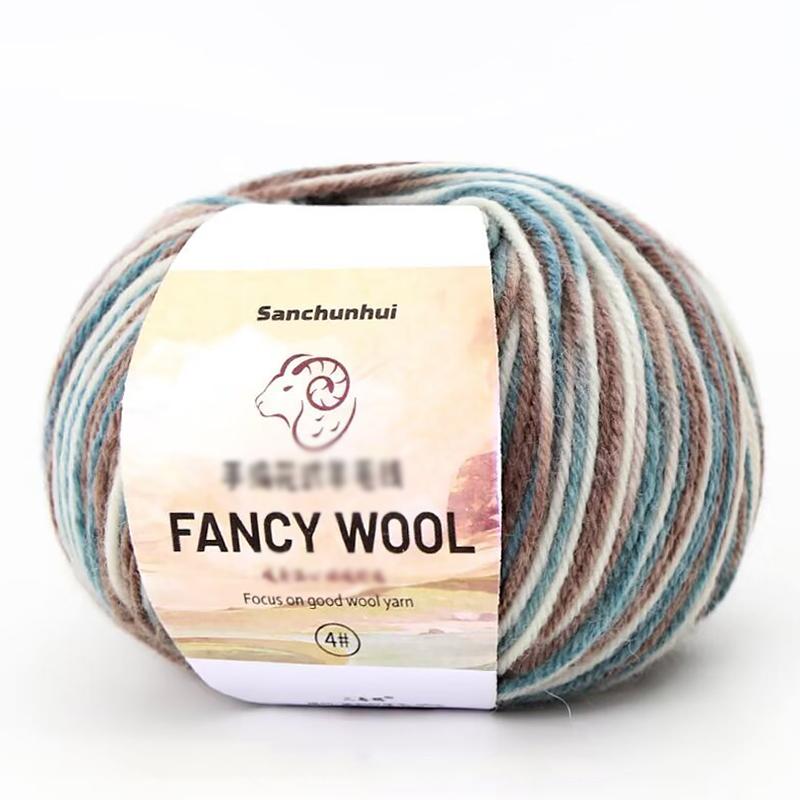 1PC Real Silk Gift Thread Pure Cotton Line Multi-functional Hand Woven Handmade Segmented Dyed Wool Yarn Multi-element