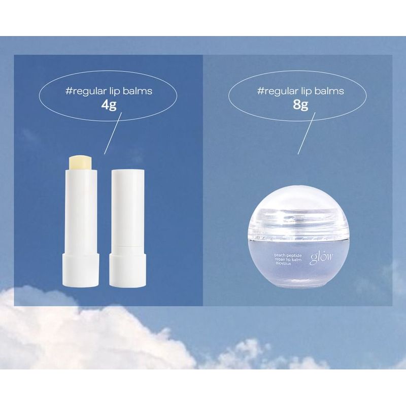 glow Peach Peptide Lip Balm - 3 Types