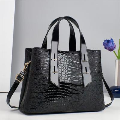 Fashion Handbag New Casual Commuter Messenger Bag Classic Crocodile Pattern Shoulder Bag