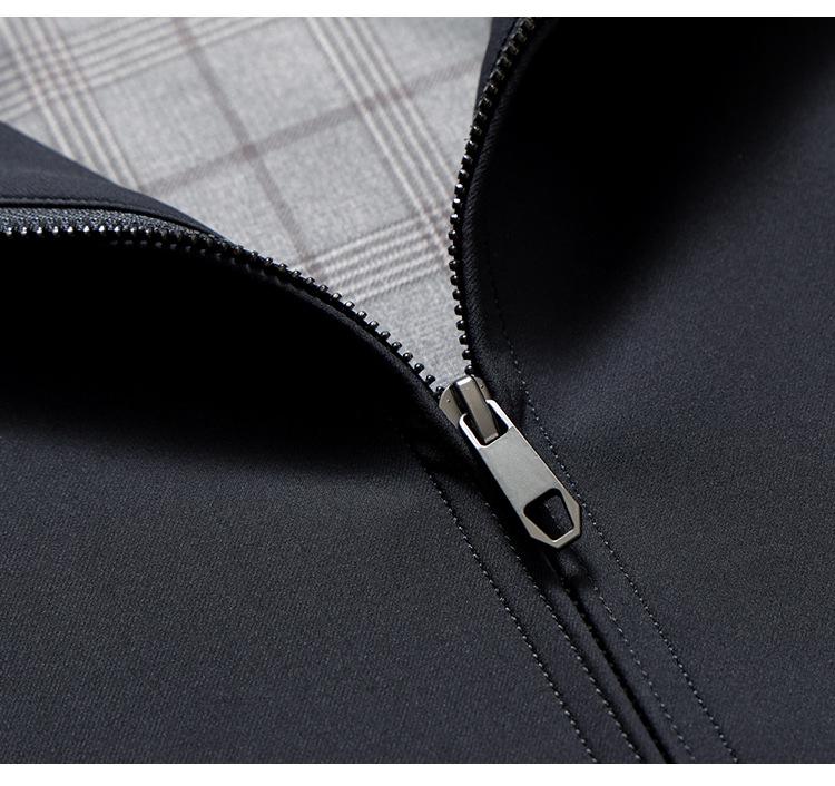 Men's Spring & Autumn 2025 Casual Lapel Jacket - Stylish Solid Color Fashion Coat for Middle-Aged and Young