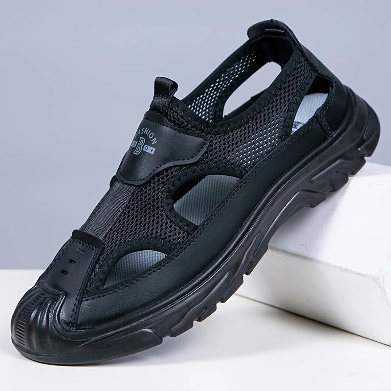 [New Summer Mesh Slip-On] Breathable Mesh Slip-On Shoes - Men's New Summer Shoes for Driving, Outdoor Activities, and The Beach