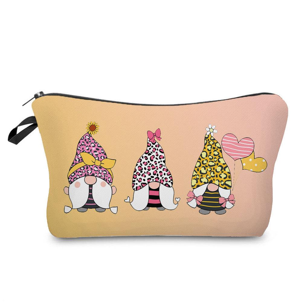 Damen Zwerge Druck Kosmetiktasche Toilettenartikel Organisieren Reise Aufbewahrungstasche 6392