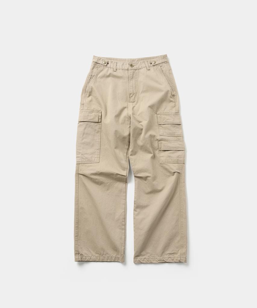 Laikeueomojeu Washed Cargo Pants_Beige