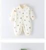 Combed Cotton Long-Sleeved Baby Romper for Newborns - Spring & Autumn