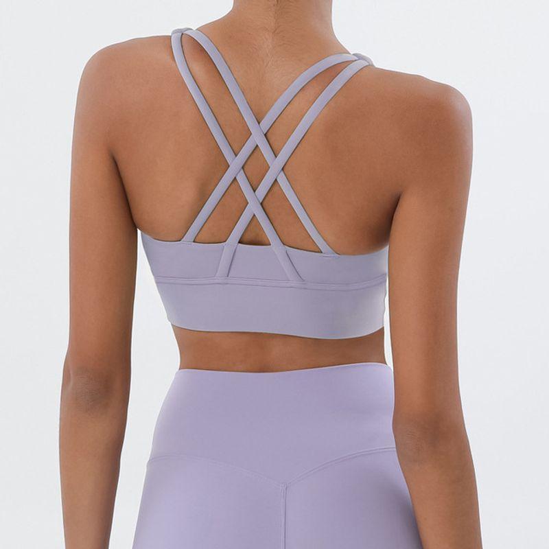 With Chest Pad Spring and Summer New Yoga Clothes Intimates Sports Push up Bras Anti-Vibation Shaping Vest Running Vest Fitness