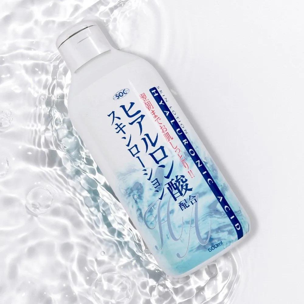 Large 500ml Japanese Hyaluronic Acid All-in-One Toner, a moisturizing skin lotion for men and women of all ages