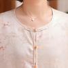 Chinese-Style Lightweight Chiffon Top for Middle-Aged Women (40-60) - Summer Shirt