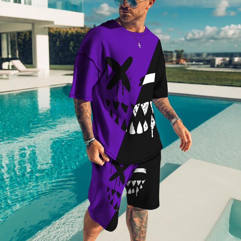 Fashion 3D Lion Printed Men's Tracksuit 2 Piece Suit Women's Woman Clothing Sweatshirt Oversized T-shirt Hot Tops Sports 2023