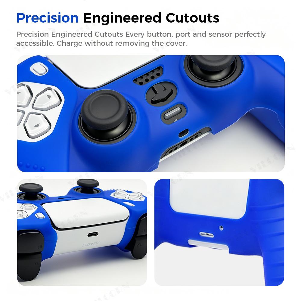 Protective Cover Skin for P5 Controller Anti-slip Silicone Case for P5 Slim Gamepad Cover Thumb Grips Accessories