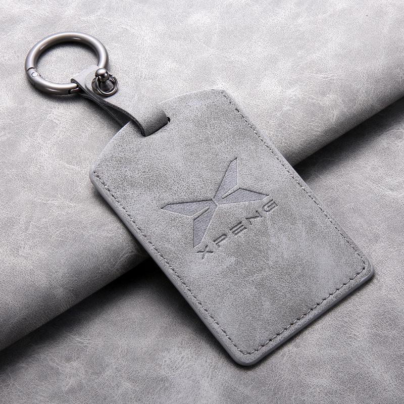 Suede Key Case for Xiaopeng Series: G6, P7i, P5, G3, G3i, G9 with NFC Card & Keychain