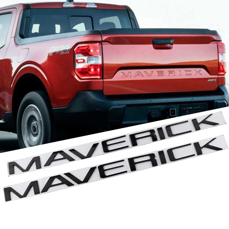 

Автомобиль 3D ABS MAVERICK буквы слова логотип задний багажник значок эмблема украшения наклейки наклейка для Maverick 2022 2023 стиль чёрный