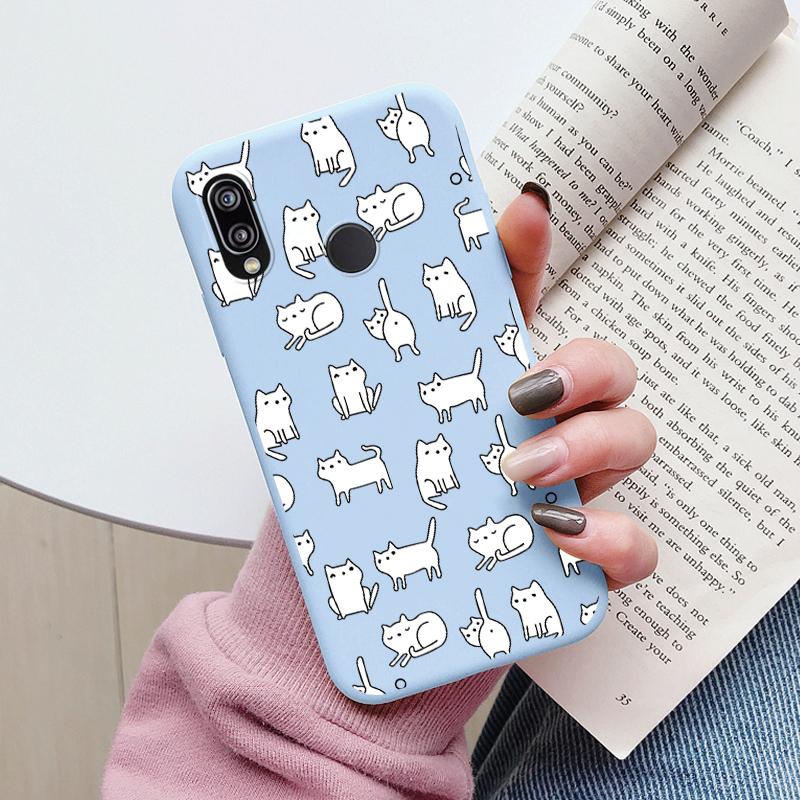 Für Huawei P20 2018 P20 Lite P 20 Pro Hülle Niedliche Cartoons Herz Katze Weiches Silikon Stoßfeste Handyhülle Für Huawei P20 Fundas