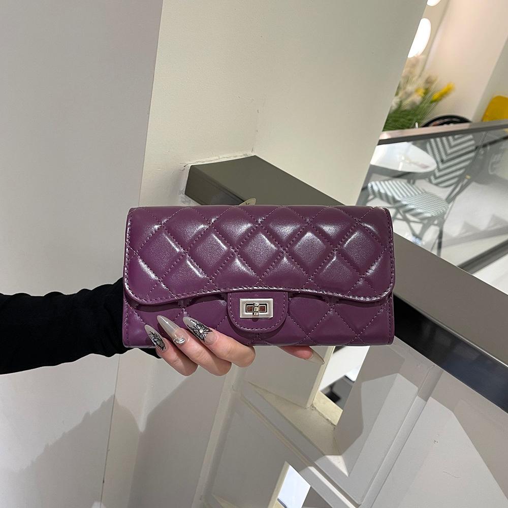 Diamond Quilted Small Shoulder Bag Genuine Leather Women Handbags Braided Chains Turnlock Crossbody Bags With Ball Cowhide Clutch Bag Without Logo