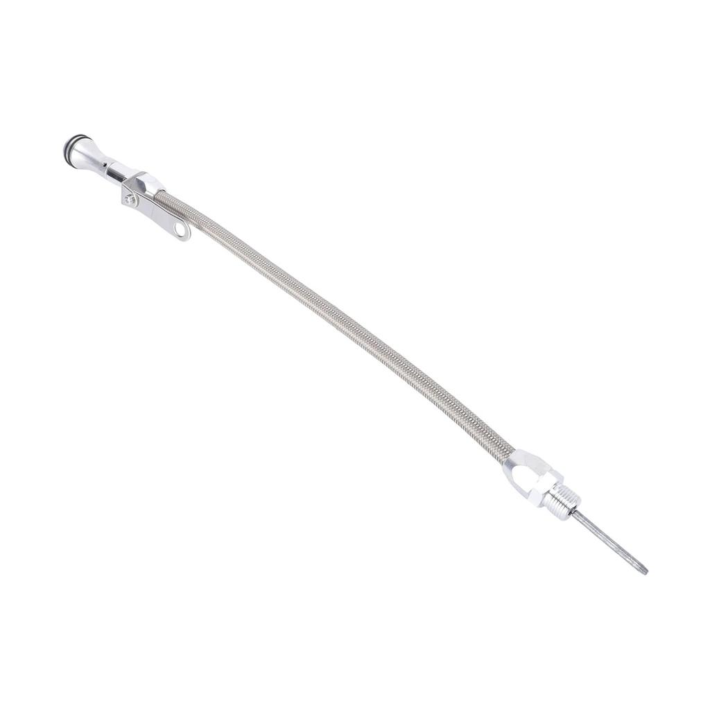 Stainless Flexible Oil Pan Dipstick and Tube Kit 20in Screw In Style Replacement for SB 289 302 351W BB 429 460 Engine