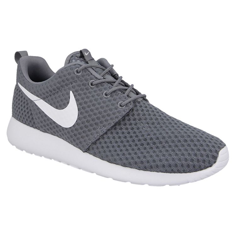 Nike Roshe Run Breeze Kjølig Grå Herre Sneakers Hvit 718552-010