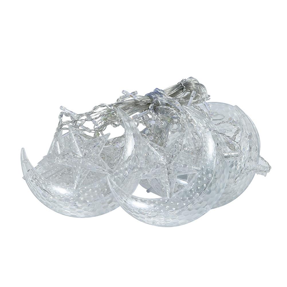 LED Window Curtain String Light Fairy Lights Moon Star String Light Battery USB Powered for Indoor Bedroom Outdoor Party