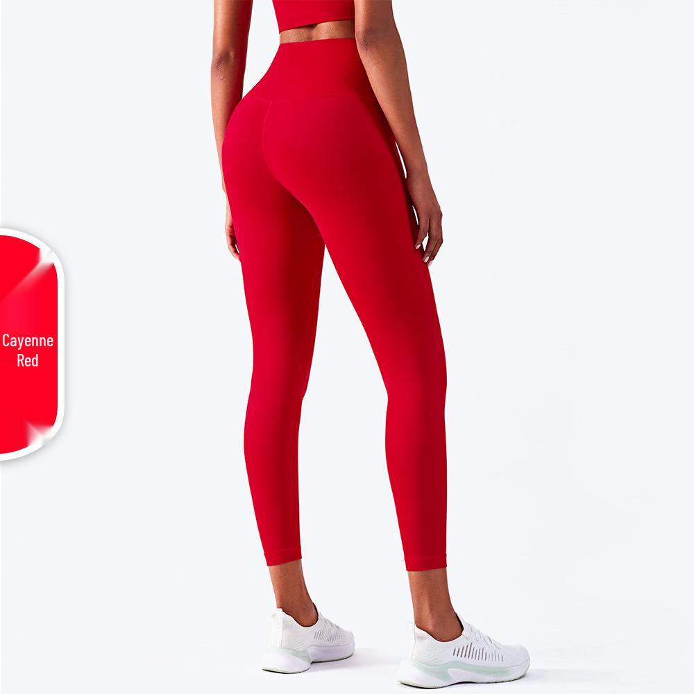 High-Waist Nude Feel Butt Lift Brushed Yoga Leggings, Peach Fitness Pants for Women