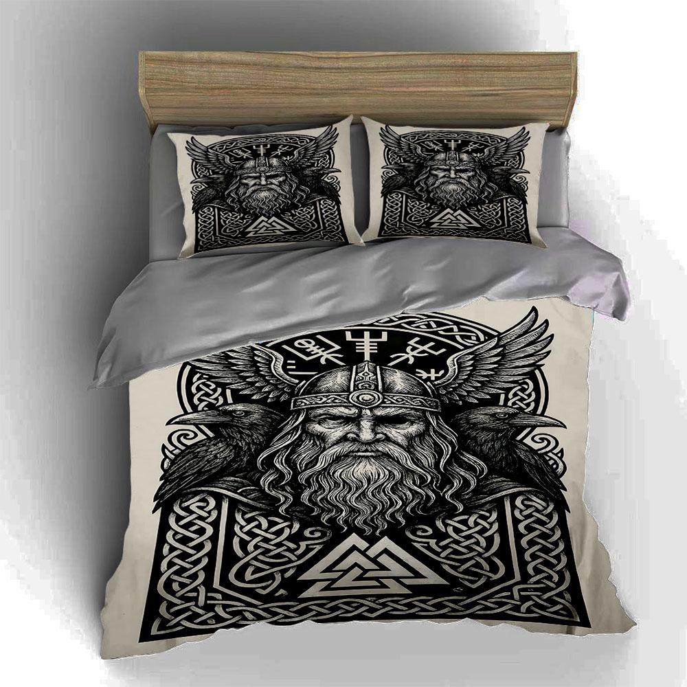 Design inspirowany Wikingami. Pościel Zestawy poszewek na kołdrę Poszewki na kołdrę Poszewki na poduszki prezenty (1 * Poszewka na kołdrę 2 * Poszewki na poduszki, bez wkładu do kołdry)