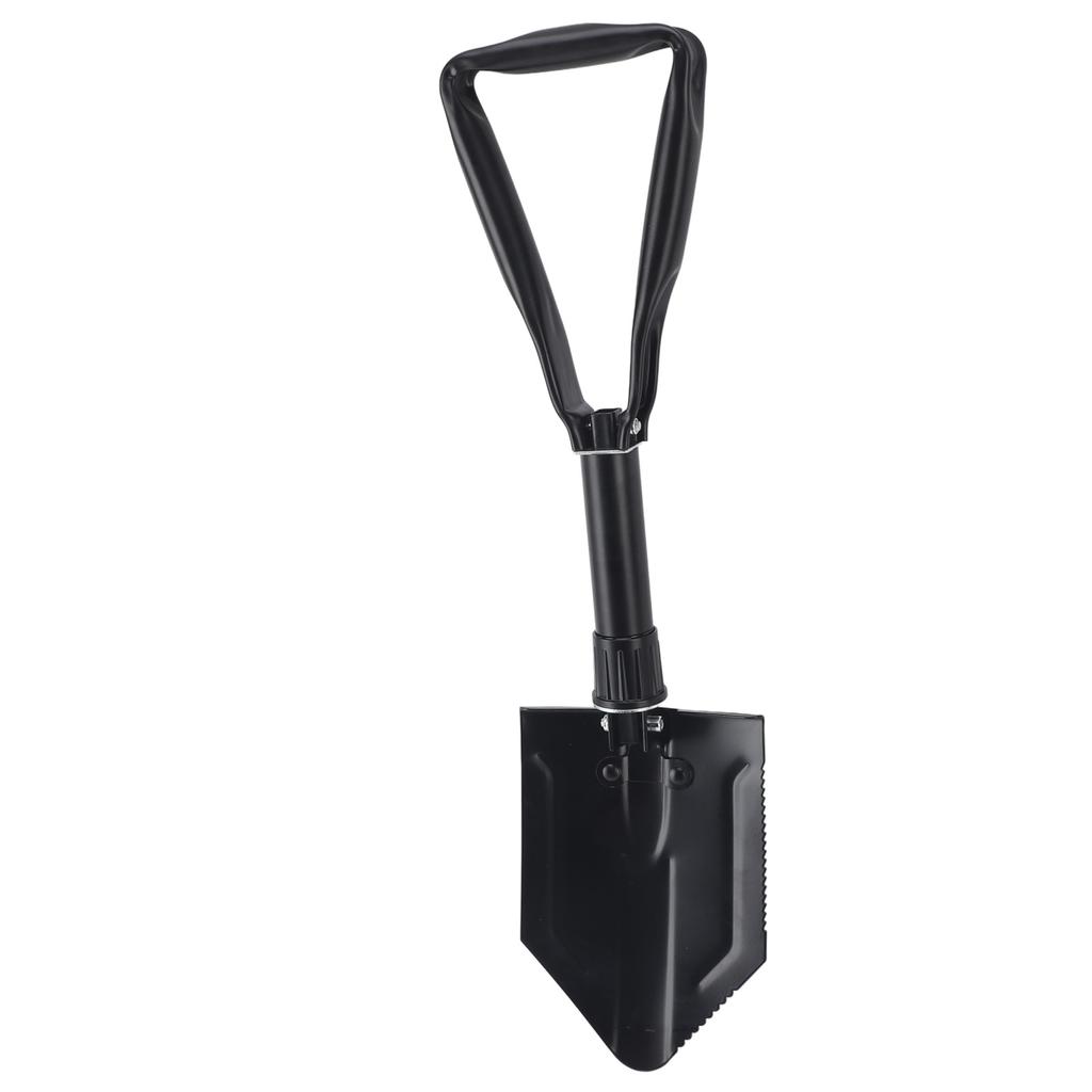23 Inch Folding Shovel with Sawtooth High Carbon Steel Portable Shovel for Industrial Cleaning