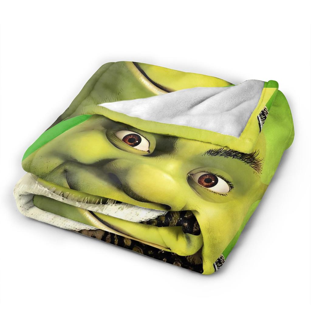 Pun Mein Swampf S-shreks Blanket  Super Warm Novelty Plush Throw Blanket For Outdoor Travel Office Flannel Bedspread Bed Cover