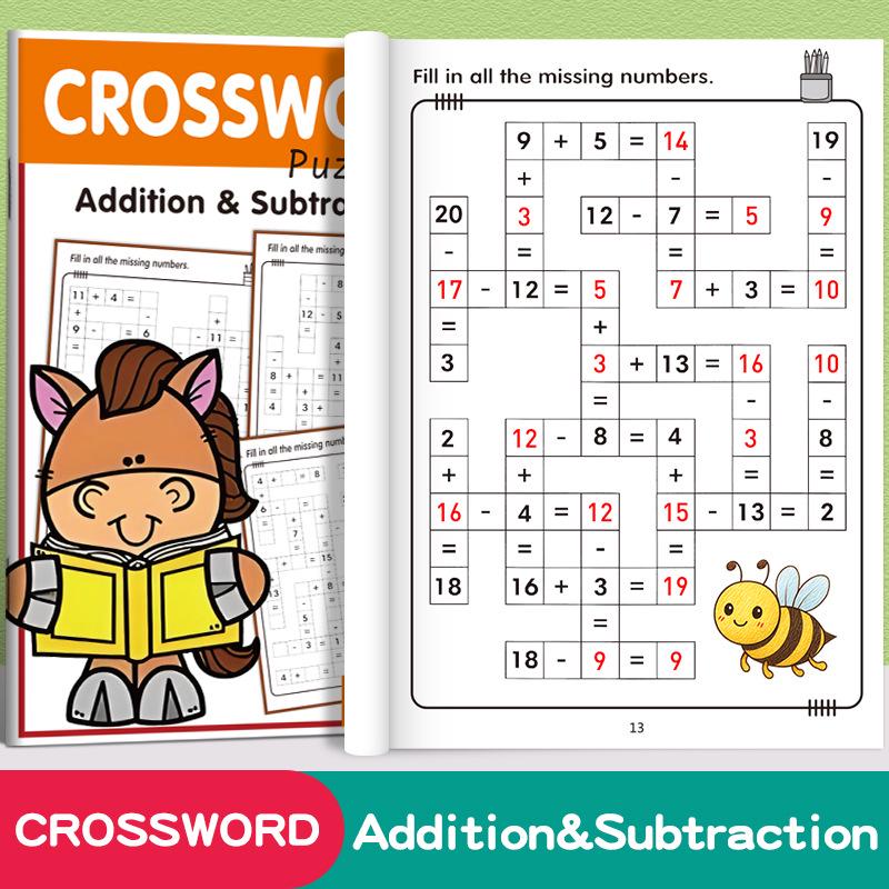 Cross-Border Digital Math Workbook: Addition & Subtraction within 20 with Mental Arithmetic Practice