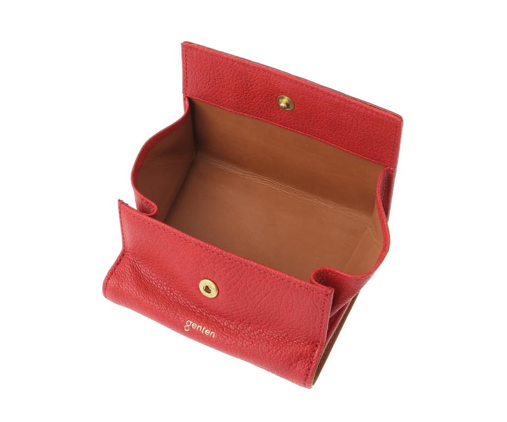 Bifold Wallet Fresco Red [Genten] Women's