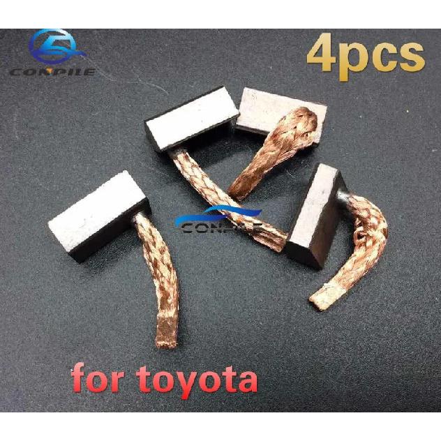 4pcs for Toyota Corolla prado Highlander Crown Reiz car starter generator motor carbon brush