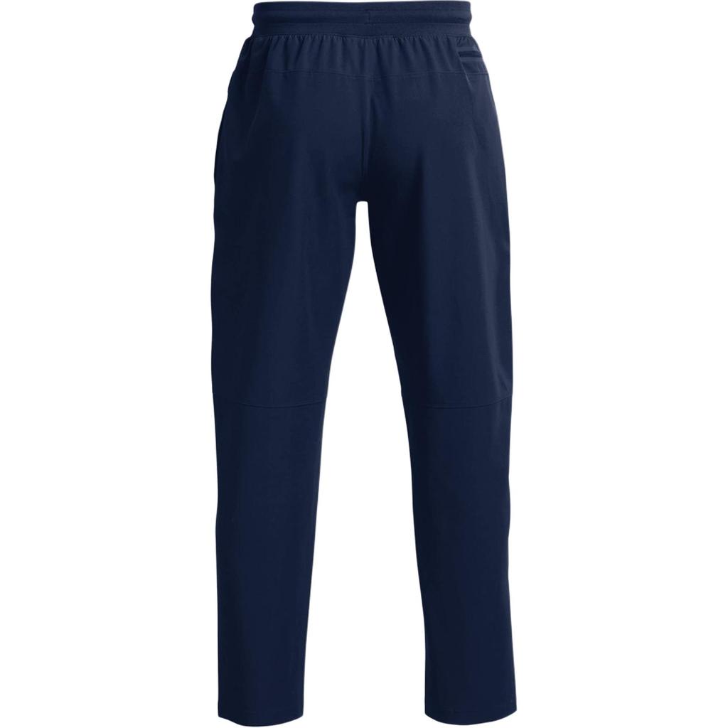 Under Armour Elite Straight Leg Pants Solid Color Elastic Waist Tapered Fit Casual Pants Men pants Blue 1372614-408